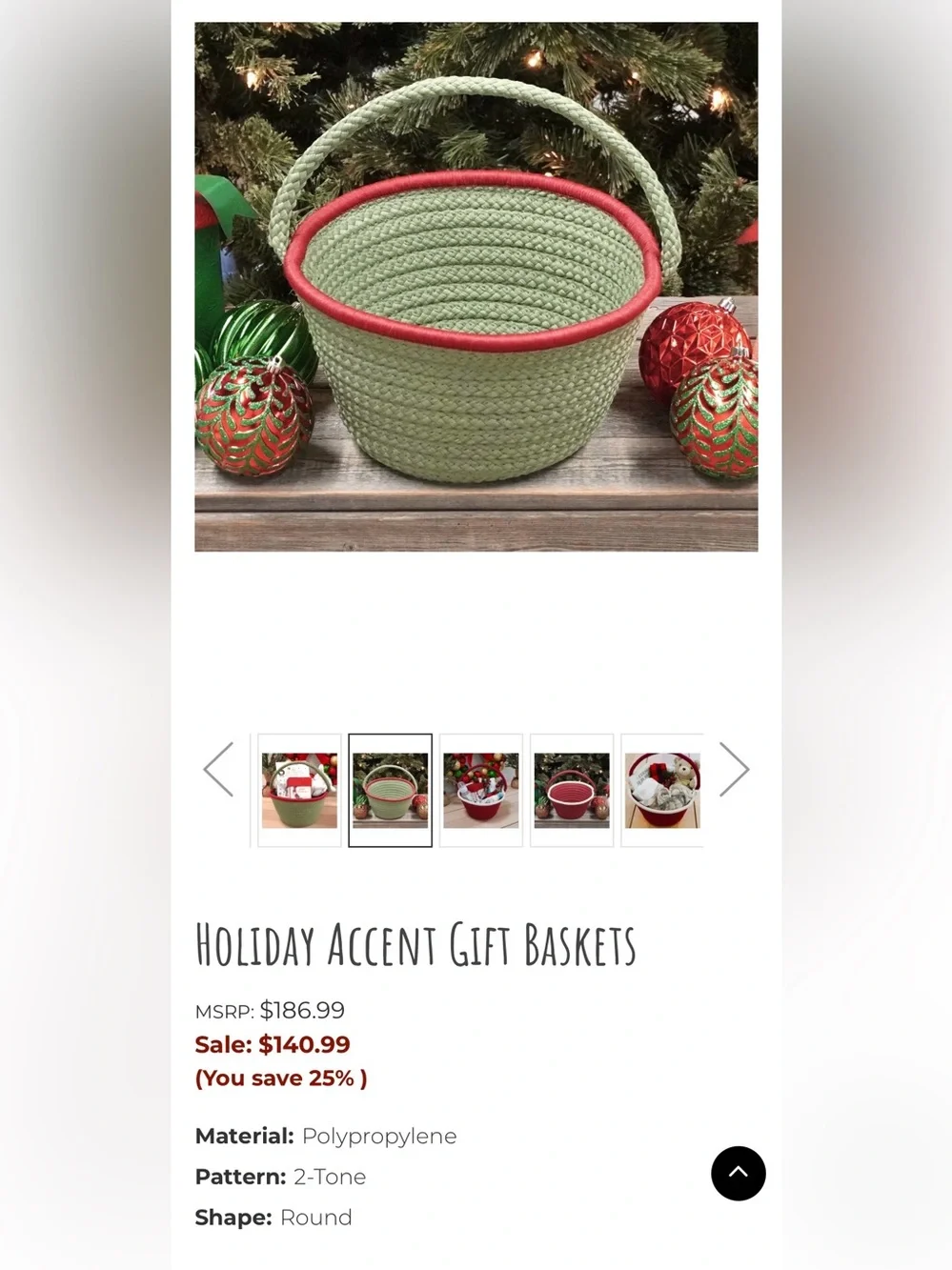 Colonial Mills Green and Burgundy Braided Basket - Made in the USA